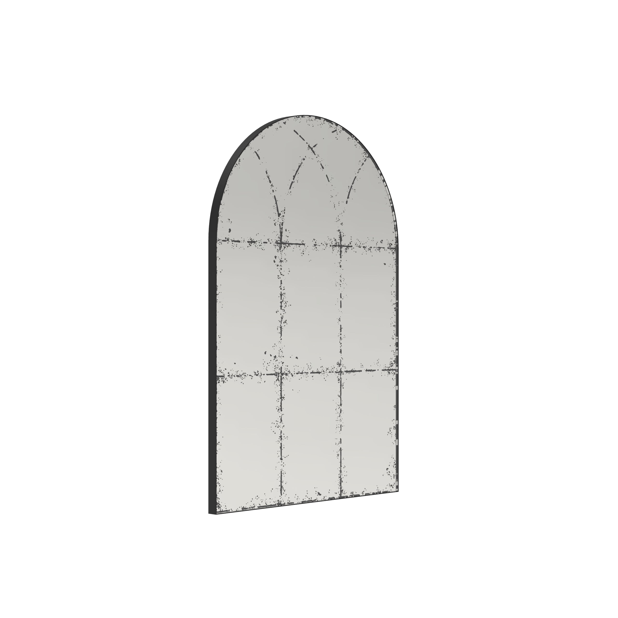 Semi-circular wall-mounted mirror by Anthony & Home, versatile home decor for bedrooms, living rooms, or foyers.