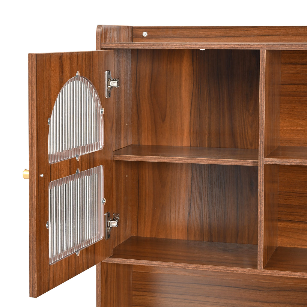 Rotating desk with storage from Anthony & Home Studio Collection, featuring a circular surface and built-in storage compartments