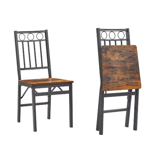 Two Piece Folding Dining Chairs Provide Quick Extra Seating