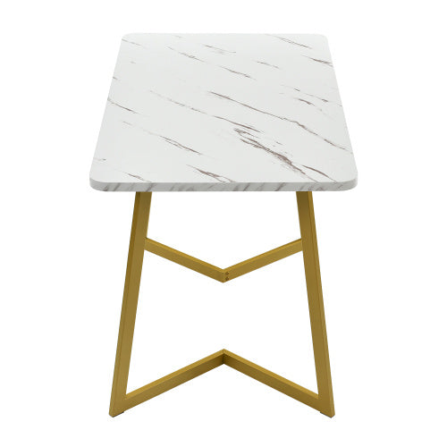 Gray MDF Dining Table Set With 4 Chairs 117x68 Cm Modern