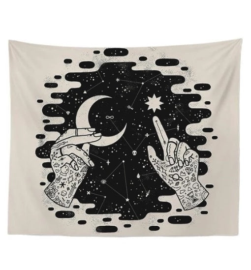 Polyester Plush Tapestry Home Decor Background Tarpaulin