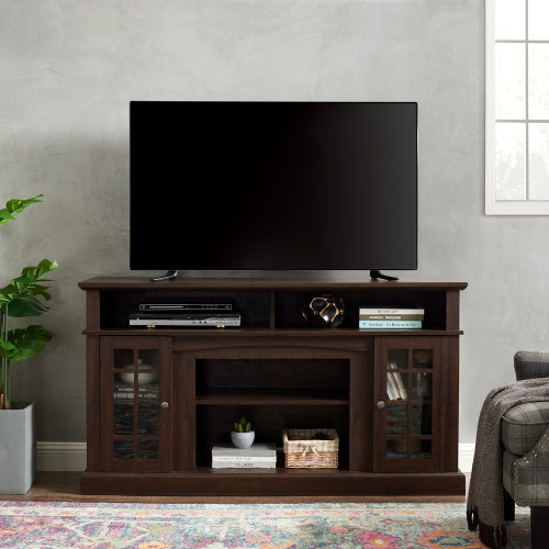 Classic TV Media Stand Espresso 65 Inch Modern Console