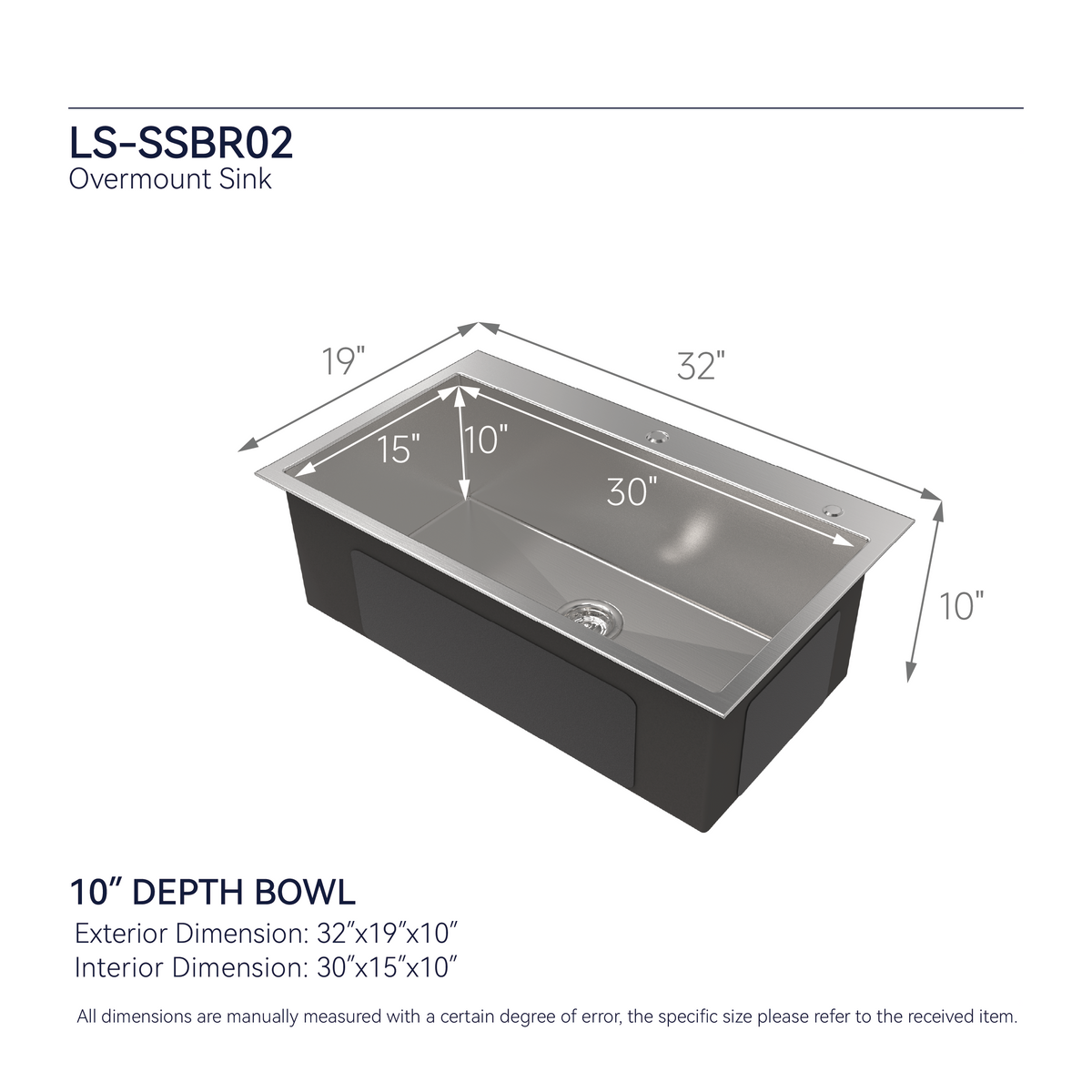 Anthony & Home brushed nickel overmount kitchen sink with dual basins and modern design, installed in a contemporary kitchen setting