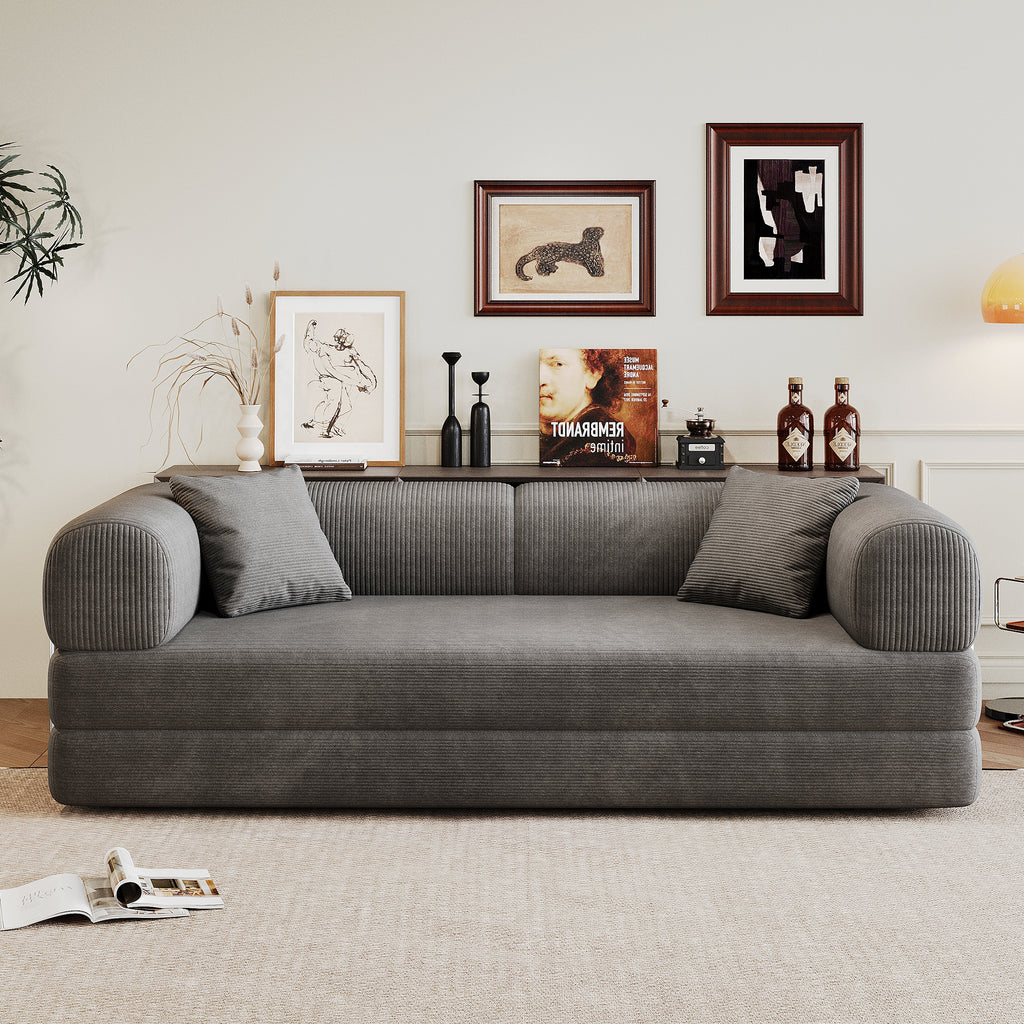 Anthony & Home Modular Sofa Bed from the Atelier Collection, showing a modern fabric sofa with convertible bed and sleek design.