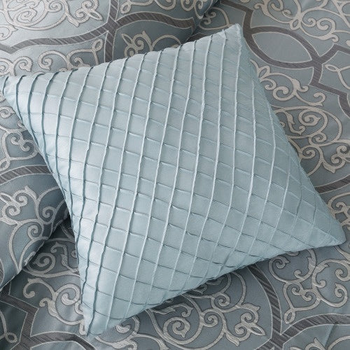 Blue Queen 12 Piece Comforter Set With Cotton Bed Sheets