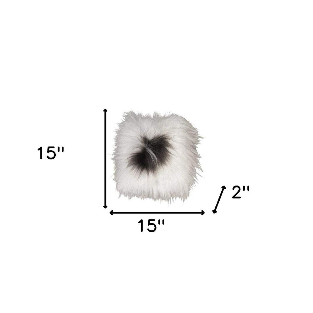 15" X 15" White Synthetic Solid Color Pad