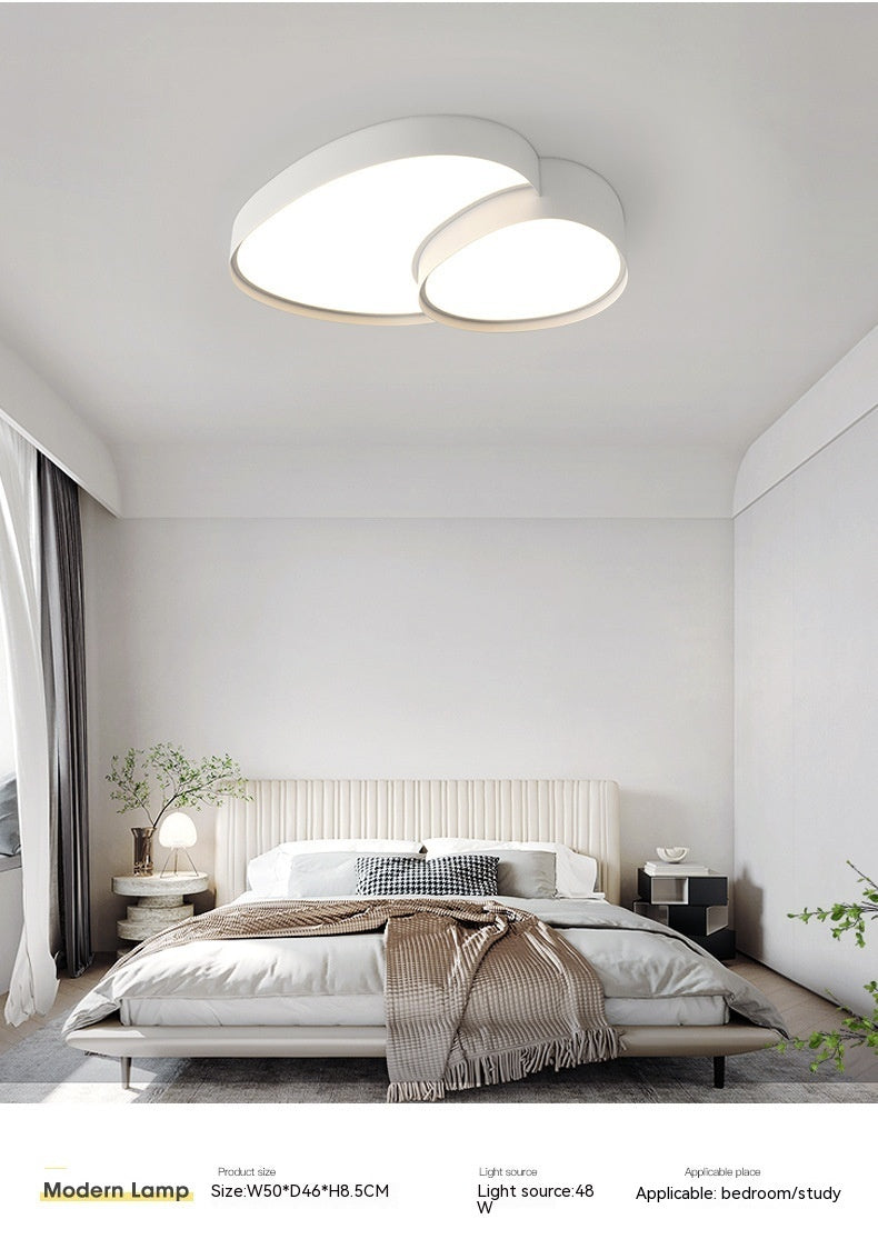 Simple Modern Whole House Lamps With Three Color Led Remote
