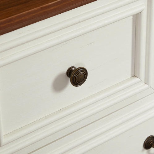 Farmhouse Engineered Wood 7 Drawer Dresser For Bedroom