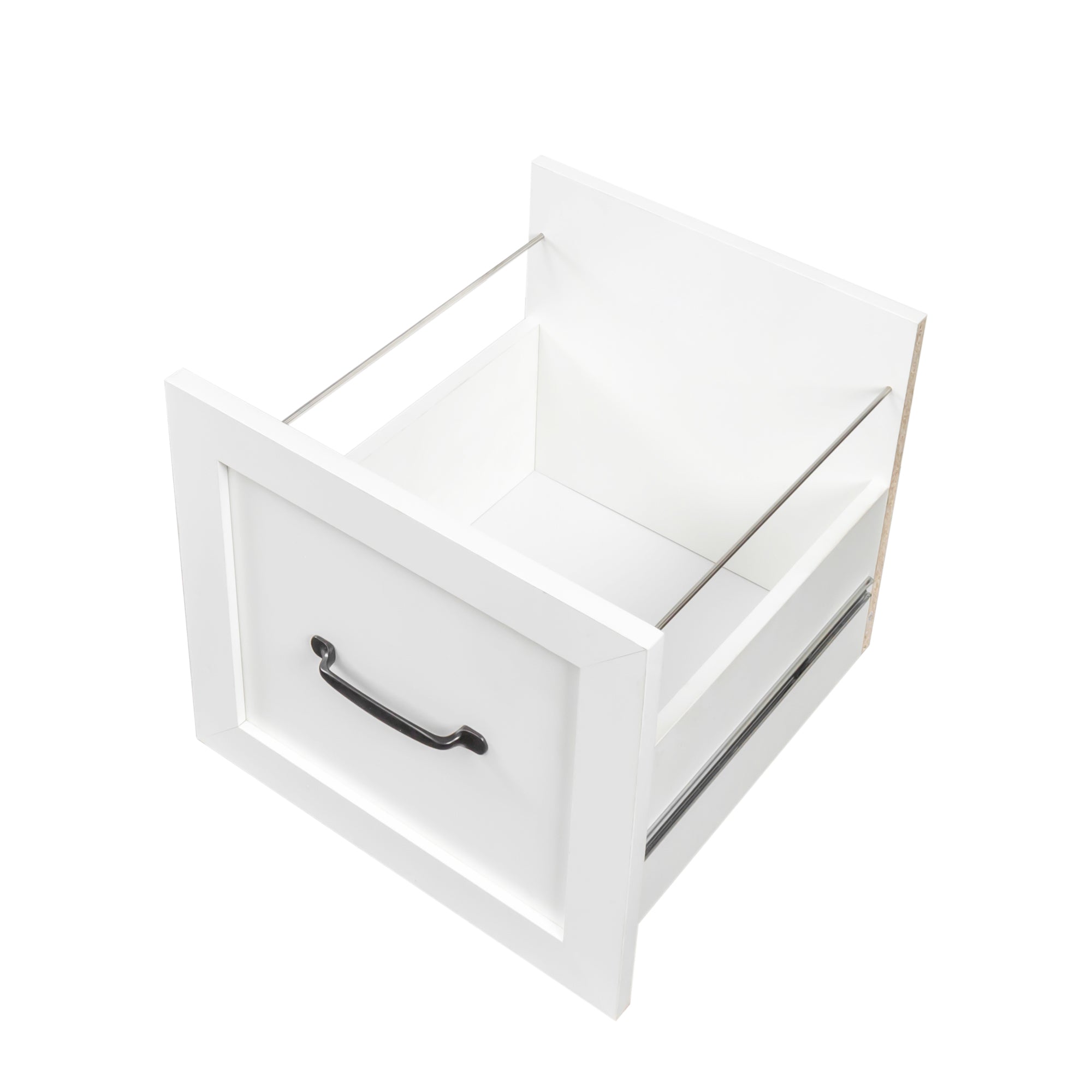 Antiqued white desk with hutch by Anthony & Home, featuring a classic design and ample storage space.