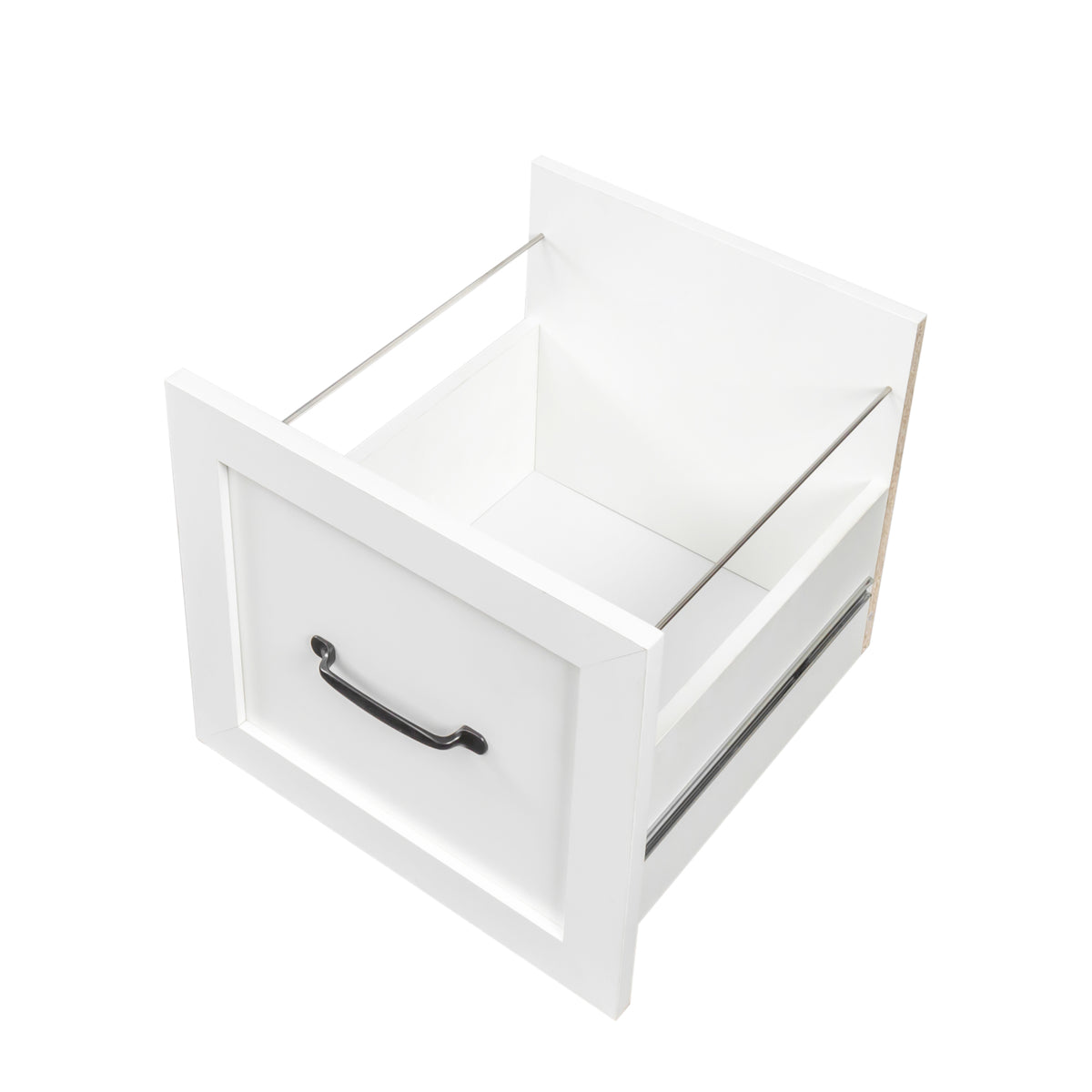 Antiqued white desk with hutch by Anthony & Home, featuring a classic design and ample storage space.