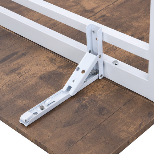 Topmax Farmhouse Counter Height Drop Leaf Dining Table Set