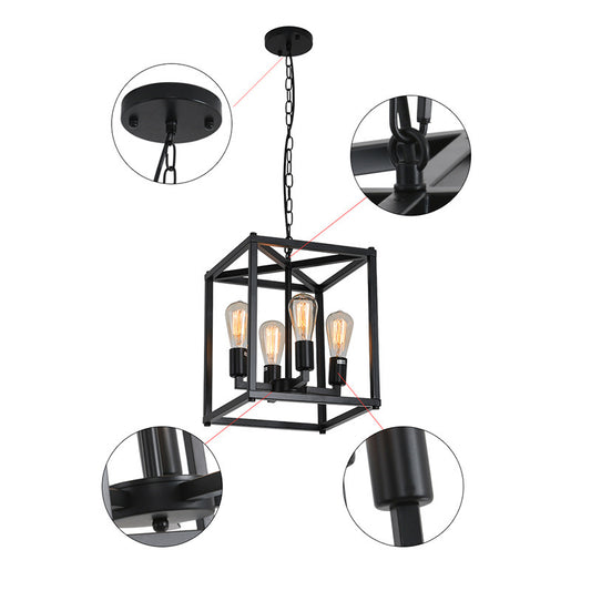 Retro American Industrial Pendant Lamps For Modern Kitchen
