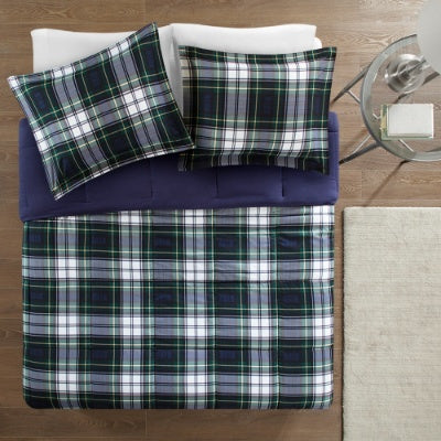 Scotchgard Down Alternative All Season Comforter Set Navy