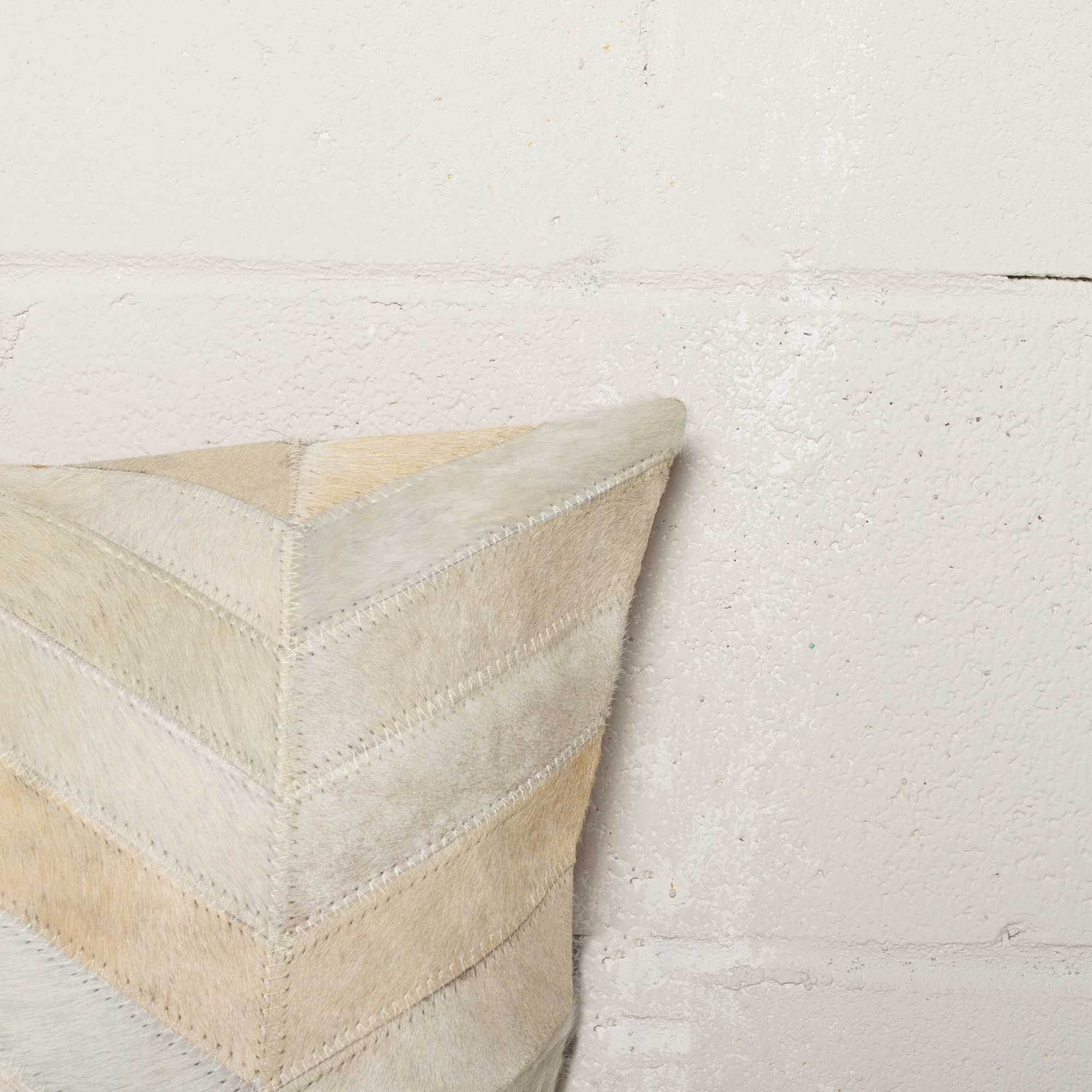 Set of Two Natural Cowhide Throw Pillow-6