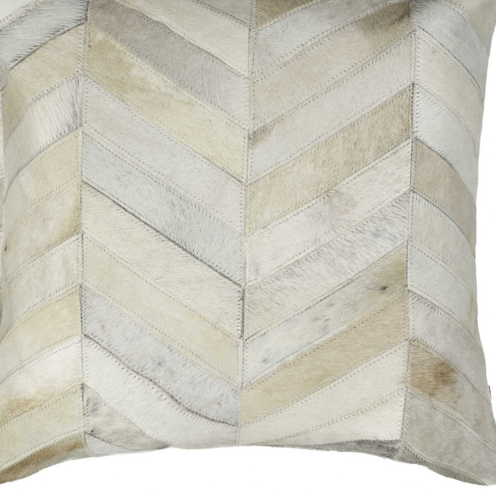 Set of Two Natural Cowhide Throw Pillow-5