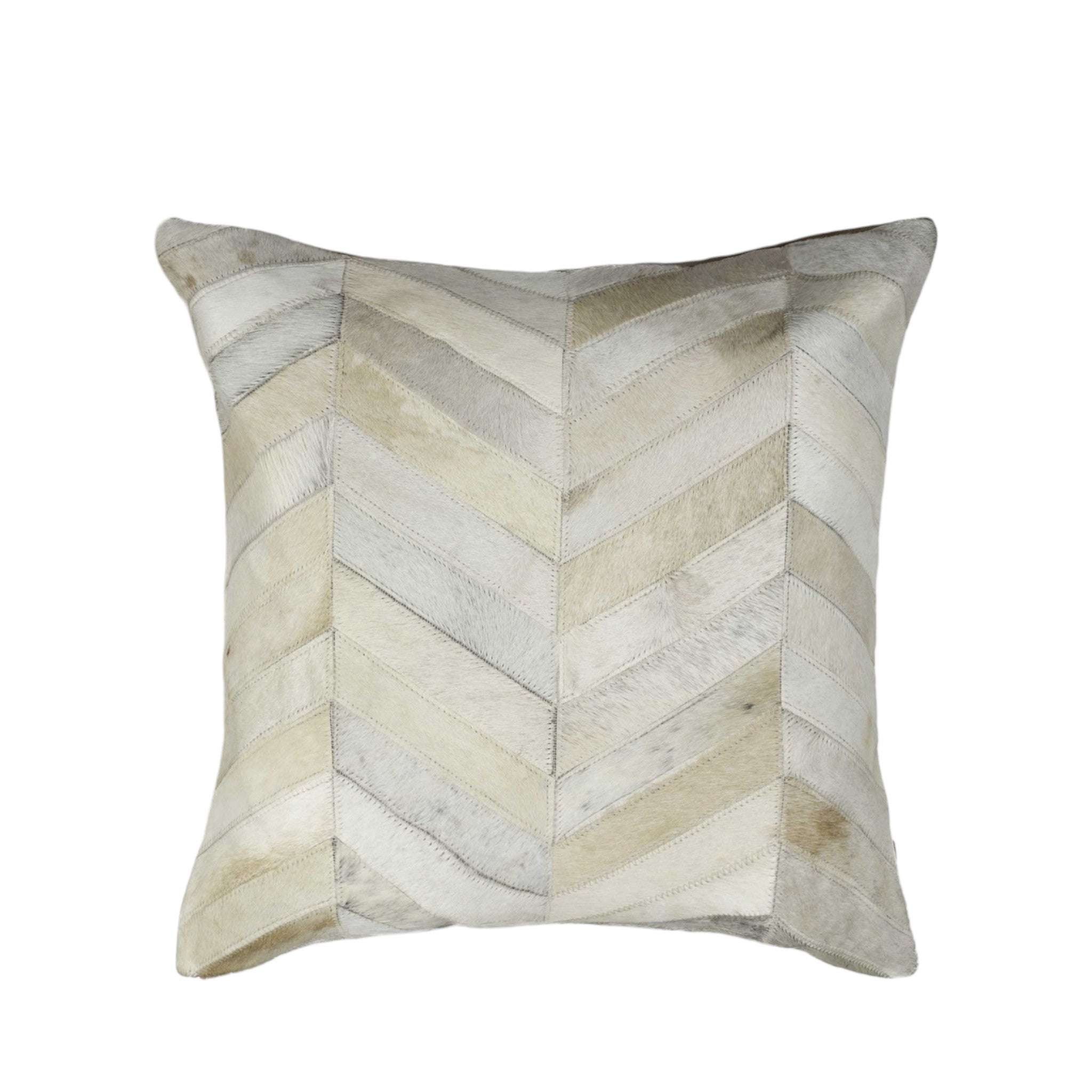Set of Two Natural Cowhide Throw Pillow-2