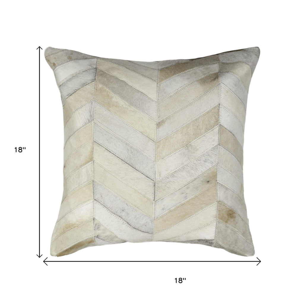 Set of Two Natural Cowhide Throw Pillow-7