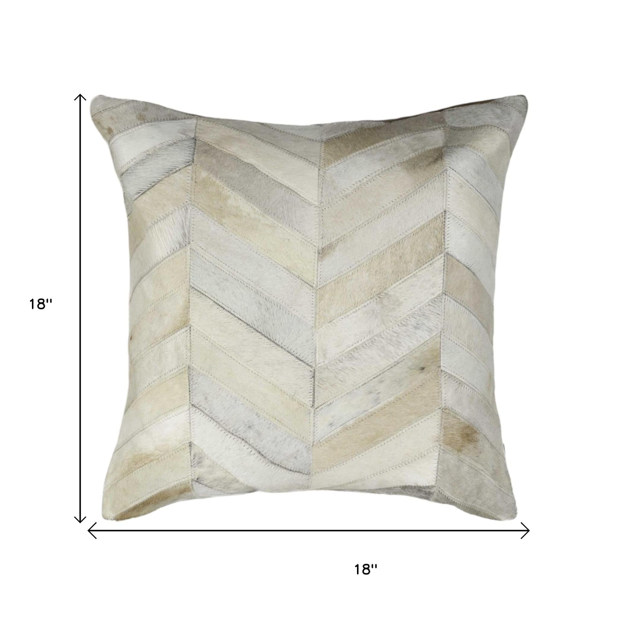 Set of Two Natural Cowhide Throw Pillow-7