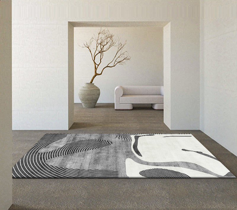 Geometric Rectangle Living Room Carpet Modern Minimalist