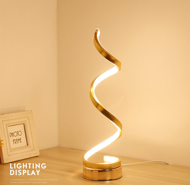 Table Lamp Metal Base With Three Color LED Dimming Remote