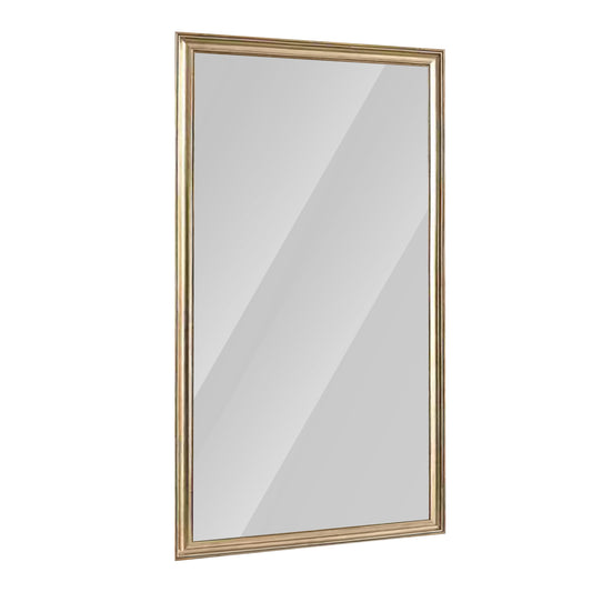 Copper Finish Full Body Mirror With Wood Frame Elegant Floor Piece From Exclusive Collection