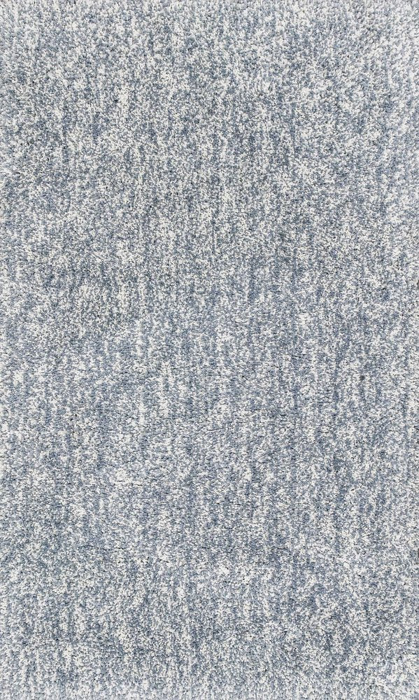 9' X 13' Slate Blue And Ivory Abstract Hand Woven Area Rug