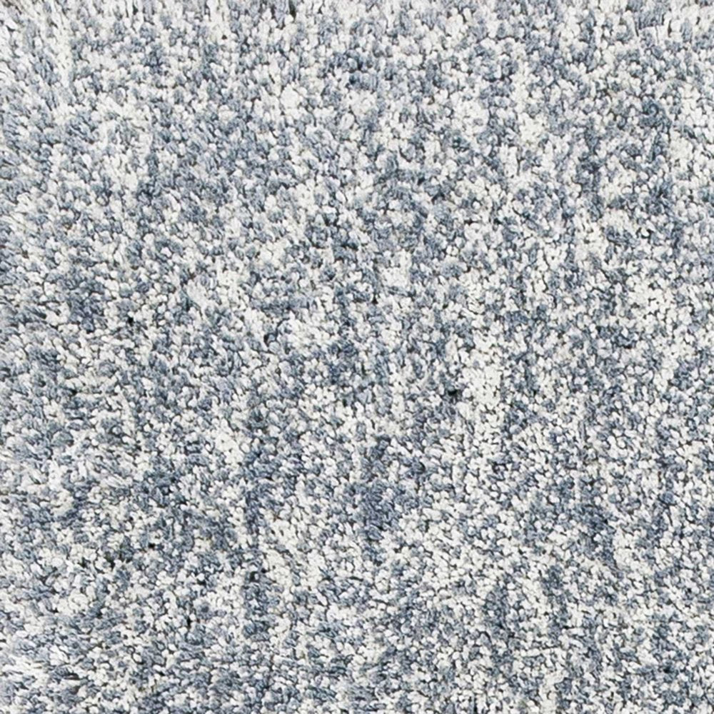 9' X 13' Slate Blue And Ivory Abstract Hand Woven Area Rug