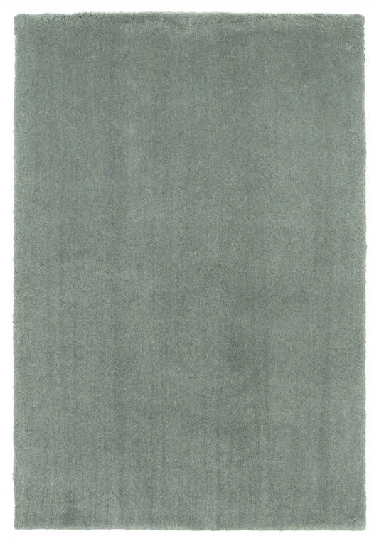 9' X 13' Slate Blue Hand Woven Area Rug