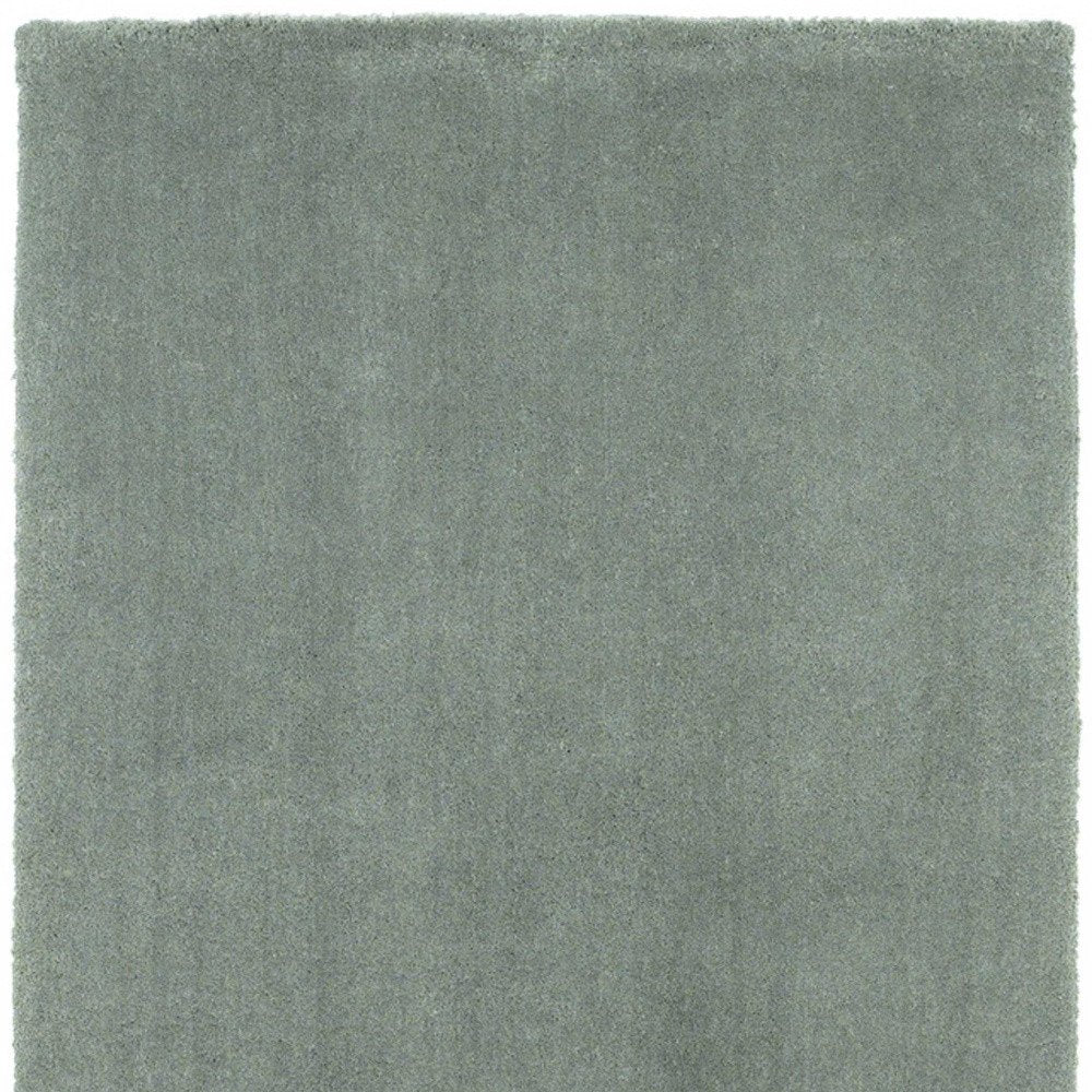 9' X 13' Slate Blue Hand Woven Area Rug