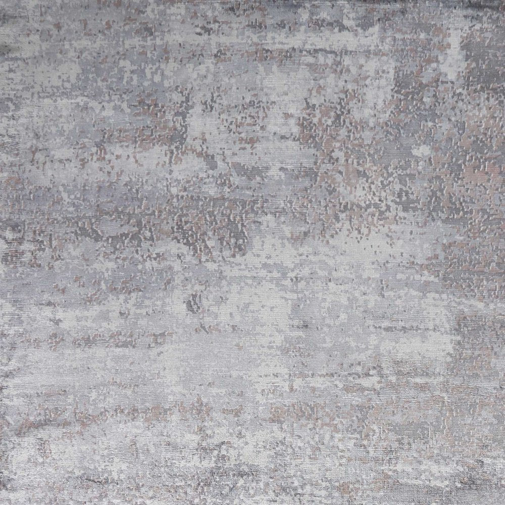 9' X 13' Slate Gray And Dark Gray Abstract Hand Loomed Area Rug