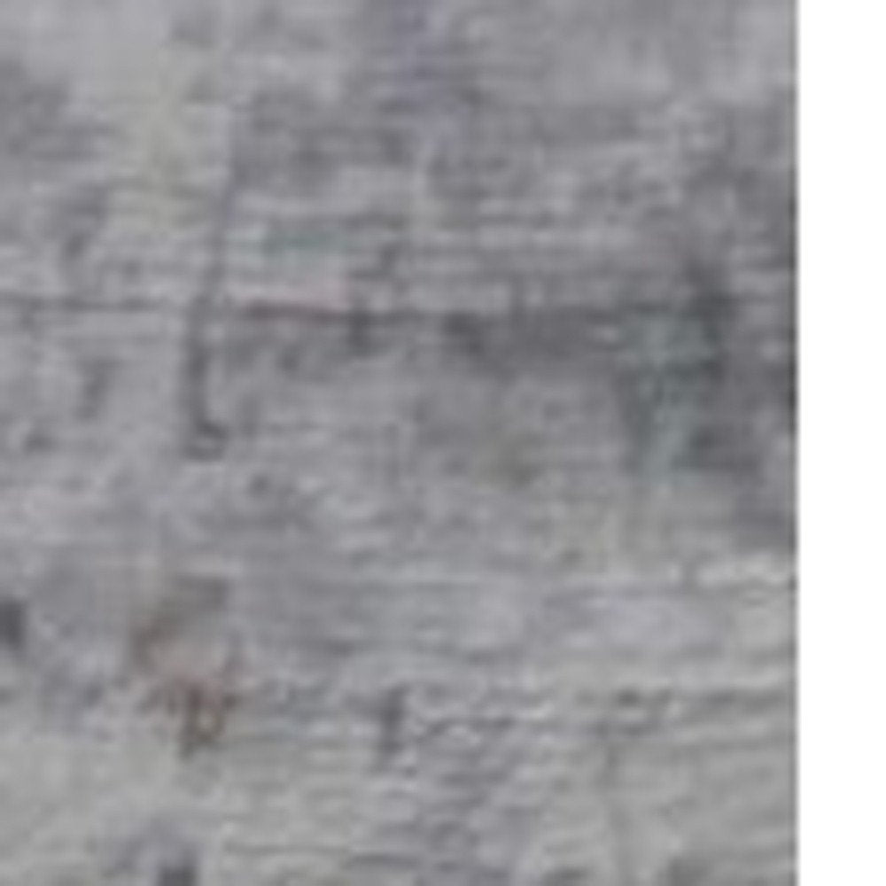 9' X 13' Slate Gray And Dark Gray Abstract Hand Loomed Area Rug
