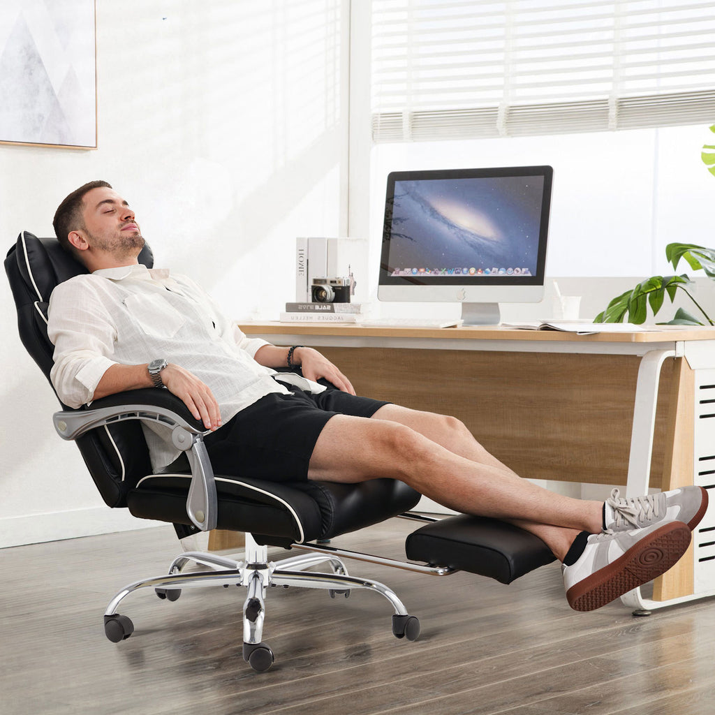 Tall Office Desk Chair With Foot Rest 300 Lb Capacity