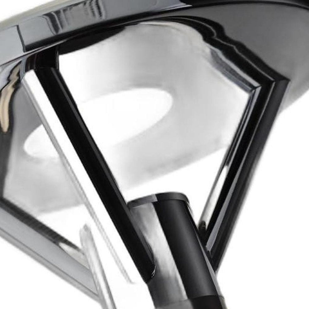 Frosted Glass Shade Uplighting Torchiere In Brushed Steel