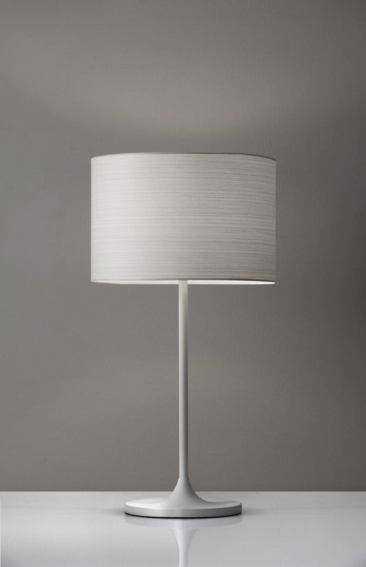 White On White Metal Table Lamp - Anthony & Home