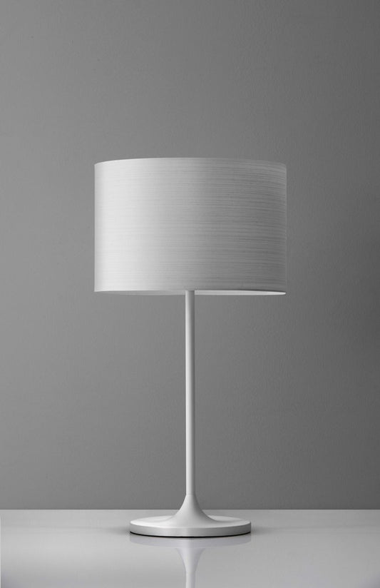 White On White Metal Table Lamp - Anthony & Home