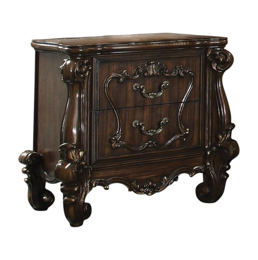 31" Brown Two Drawers Nightstand - Anthony & Home