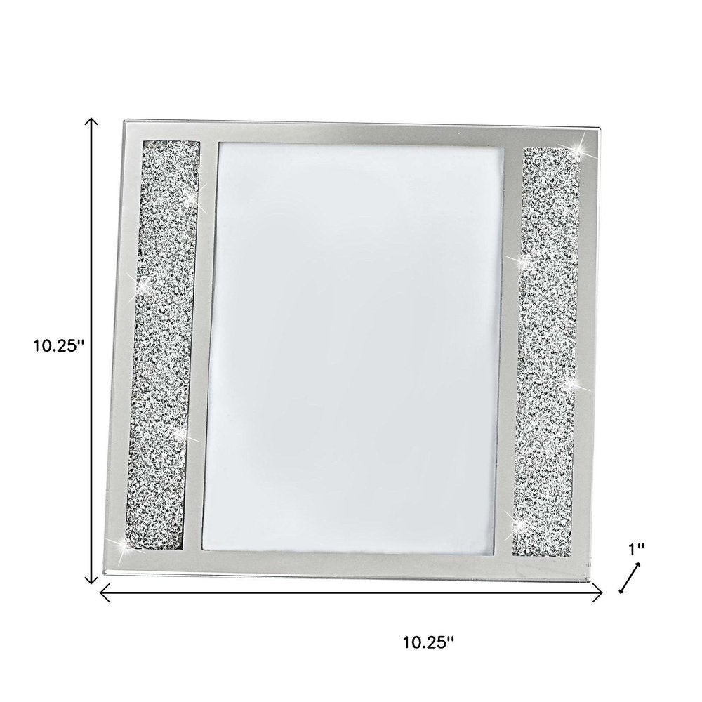 Multiple Sizes Silver Crystal Tabletop Picture Frame