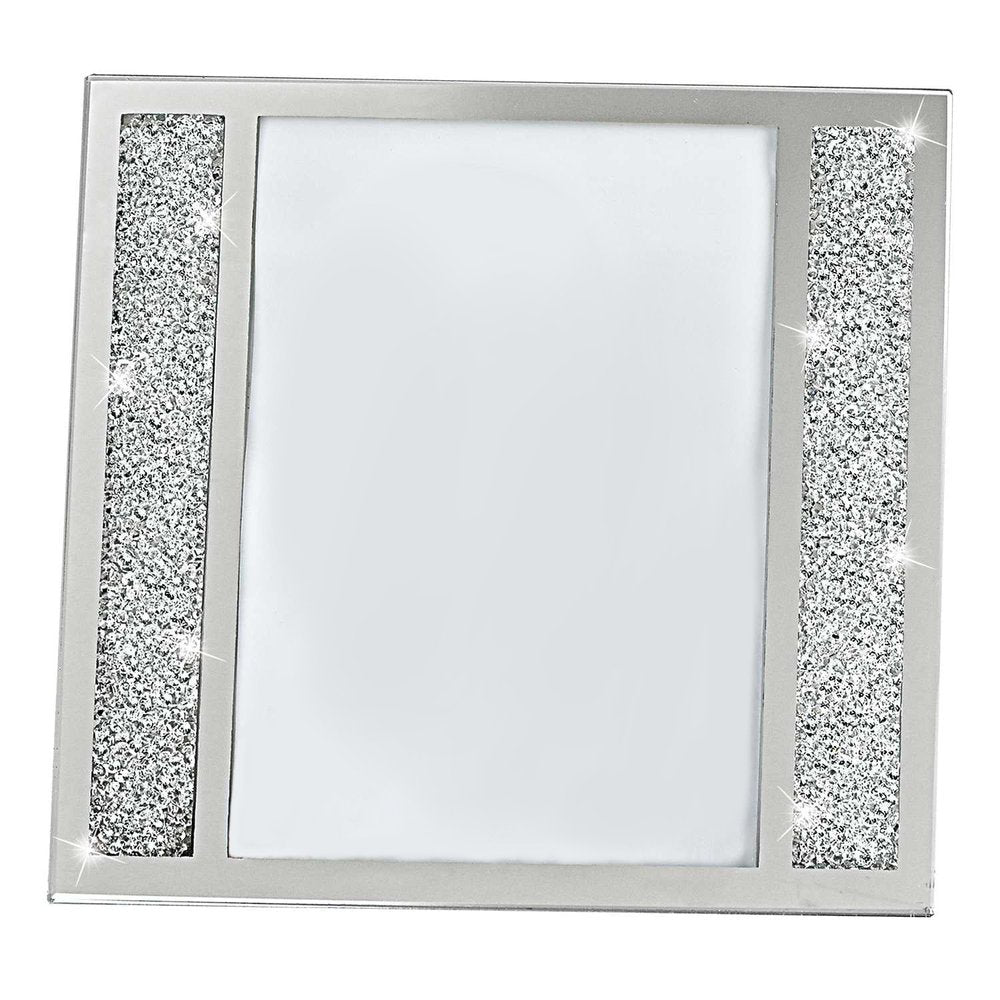 Multiple Sizes Silver Crystal Tabletop Picture Frame