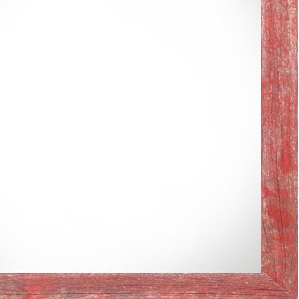 8" x 8" Red Solid Wood Tabletop Picture Frame