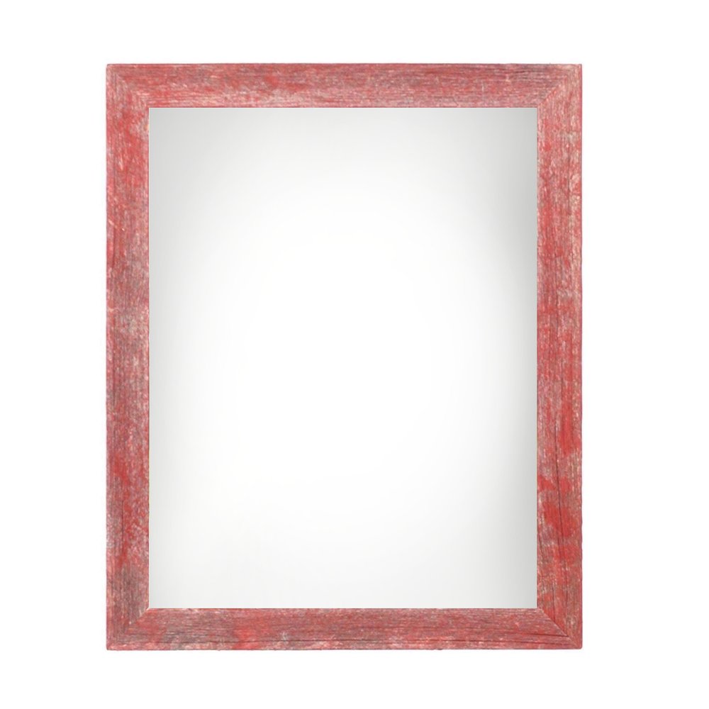 9" x 12" Red Solid Wood Hanging Picture Frame