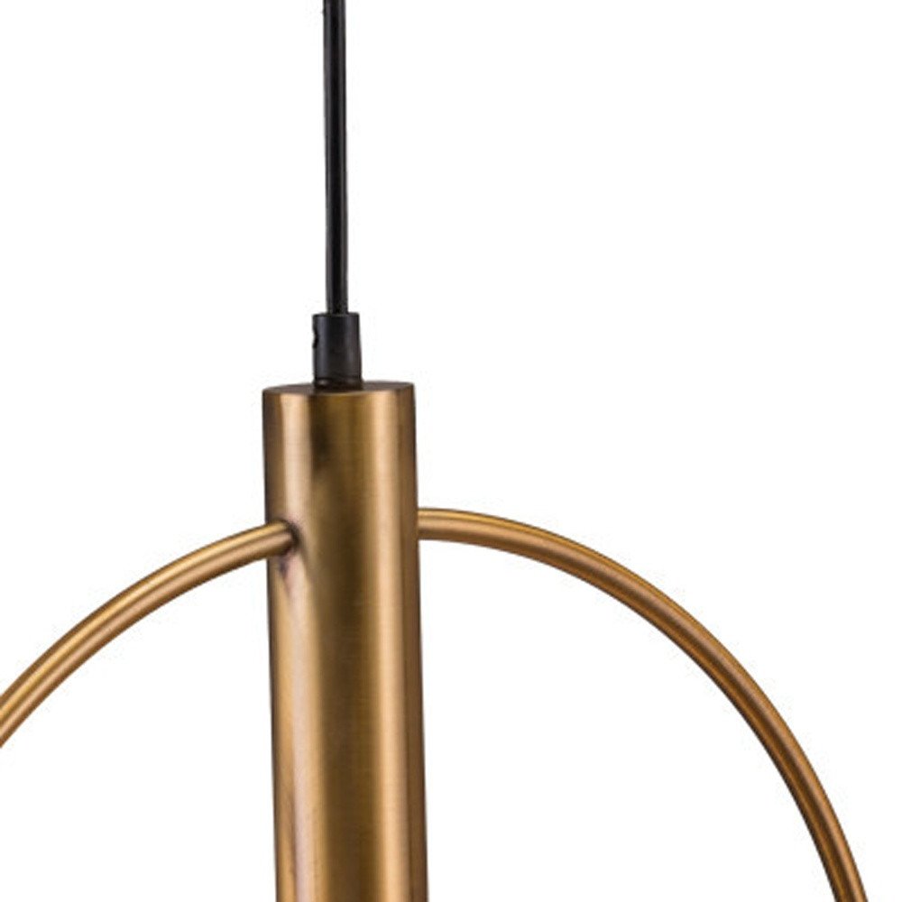 Gold Ring Metal Dimmable Chandelier