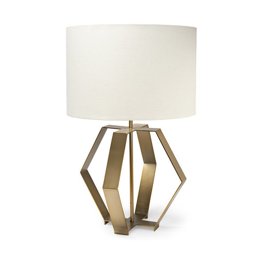 Gold Geometric Design Table Lamp - Anthony & Home