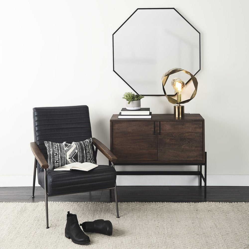 Golden Geometric Halo Table Or Desk Lamp - Anthony & Home