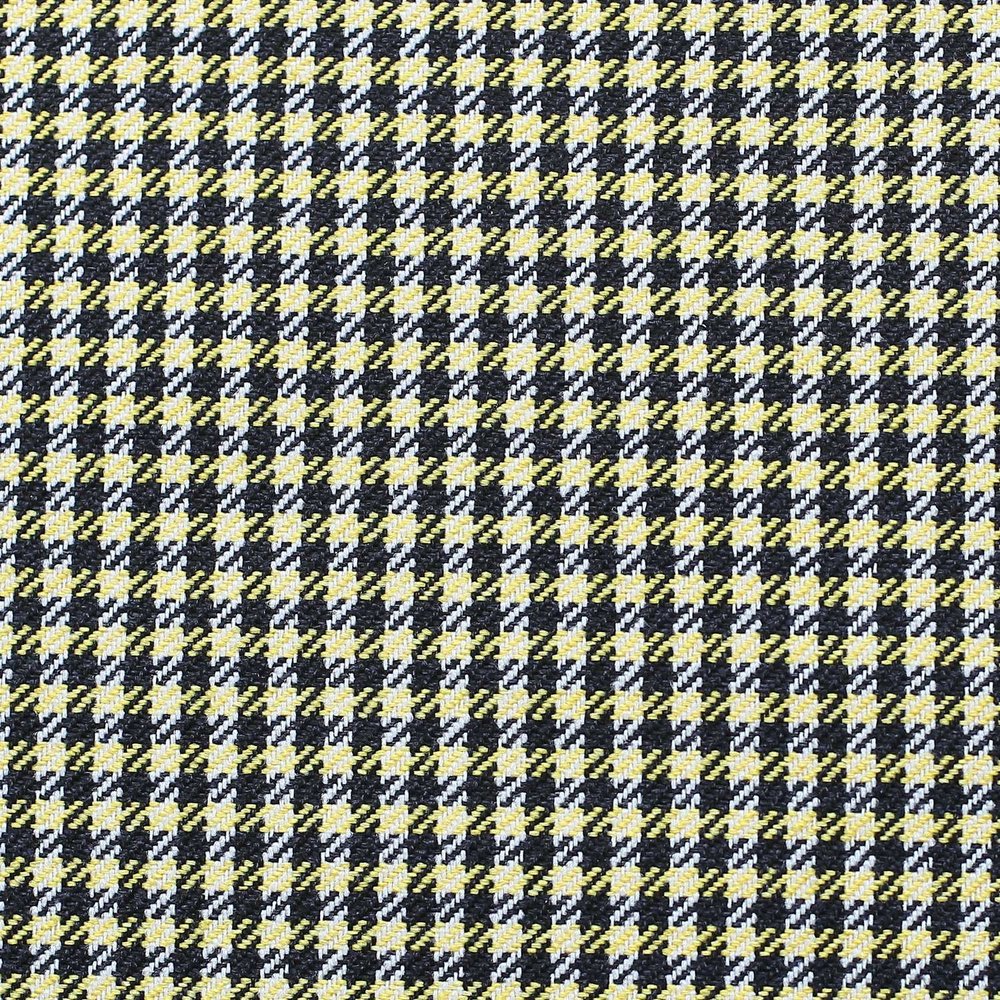 Yellow Houndstooth Modern Decorative Throw Pillow