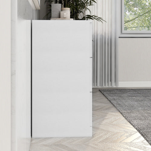 Modern White 6 Drawer Dresser For Bedroom Ample Storage