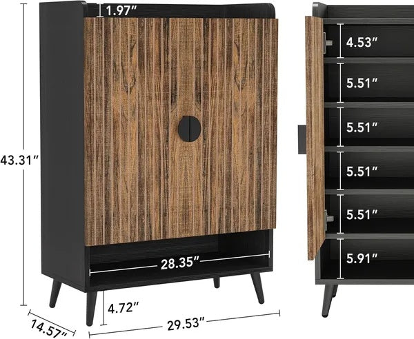 Solid Construction Shoe Cabinet With E0 Particle Board