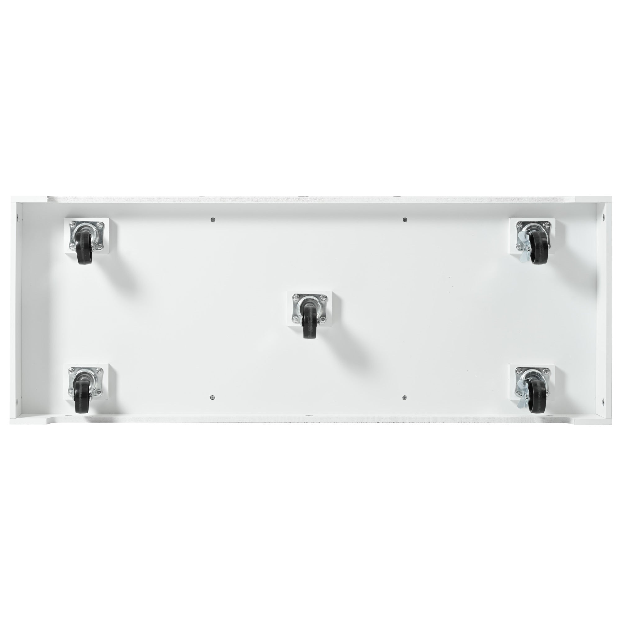 Anthony & Home Signature White Farmhouse Kitchen Island with Drop Leaves, featuring a spacious surface and classic design.
