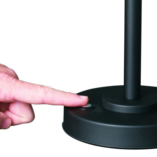 Matte Black and Antiqued Brass LED Adjustable Desk Lamp - Anthony & Home