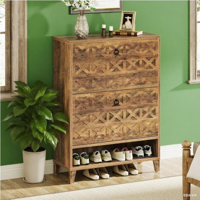 Shoe Cabinet Organizer For Entryway Slim Space Saver