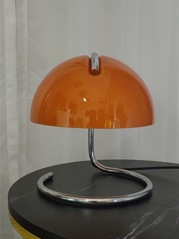 Retro Metal Table Lamp Mushroom Style Bedroom Bedside Light